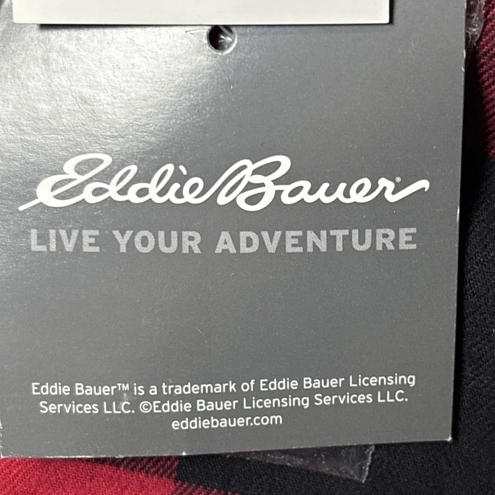 Eddie Bauer Buffalo Plaid Red Check Classic Fit Button Up Top Women Size M NWT - Picture 4 of 9